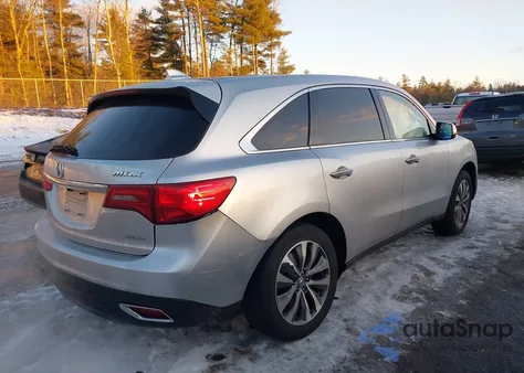 2014 Acura Mdx Technology Package from USA, damaged, VIN 5FRYD4H44EB008261